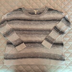 Eileen Fisher Heathered Gray Knit Top